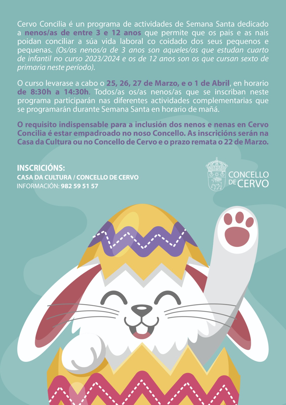 Cervo Concilia, en Semana Santa