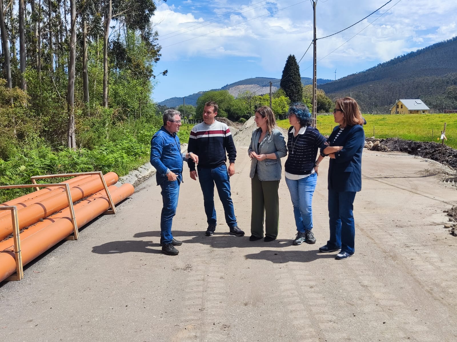 Obras saneamento Rúa