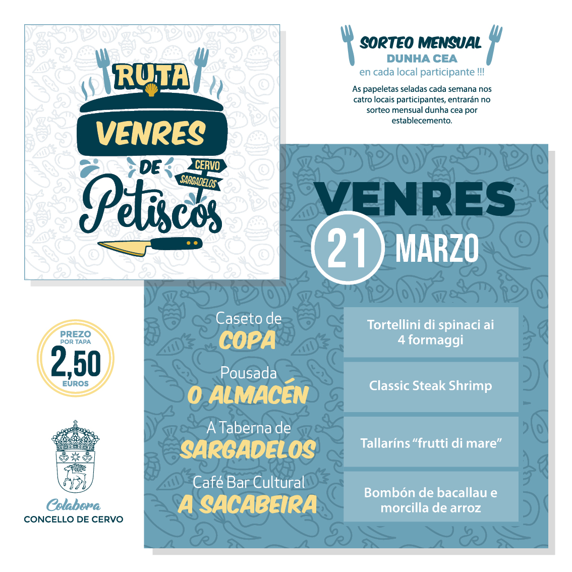 Petiscos de Cervo