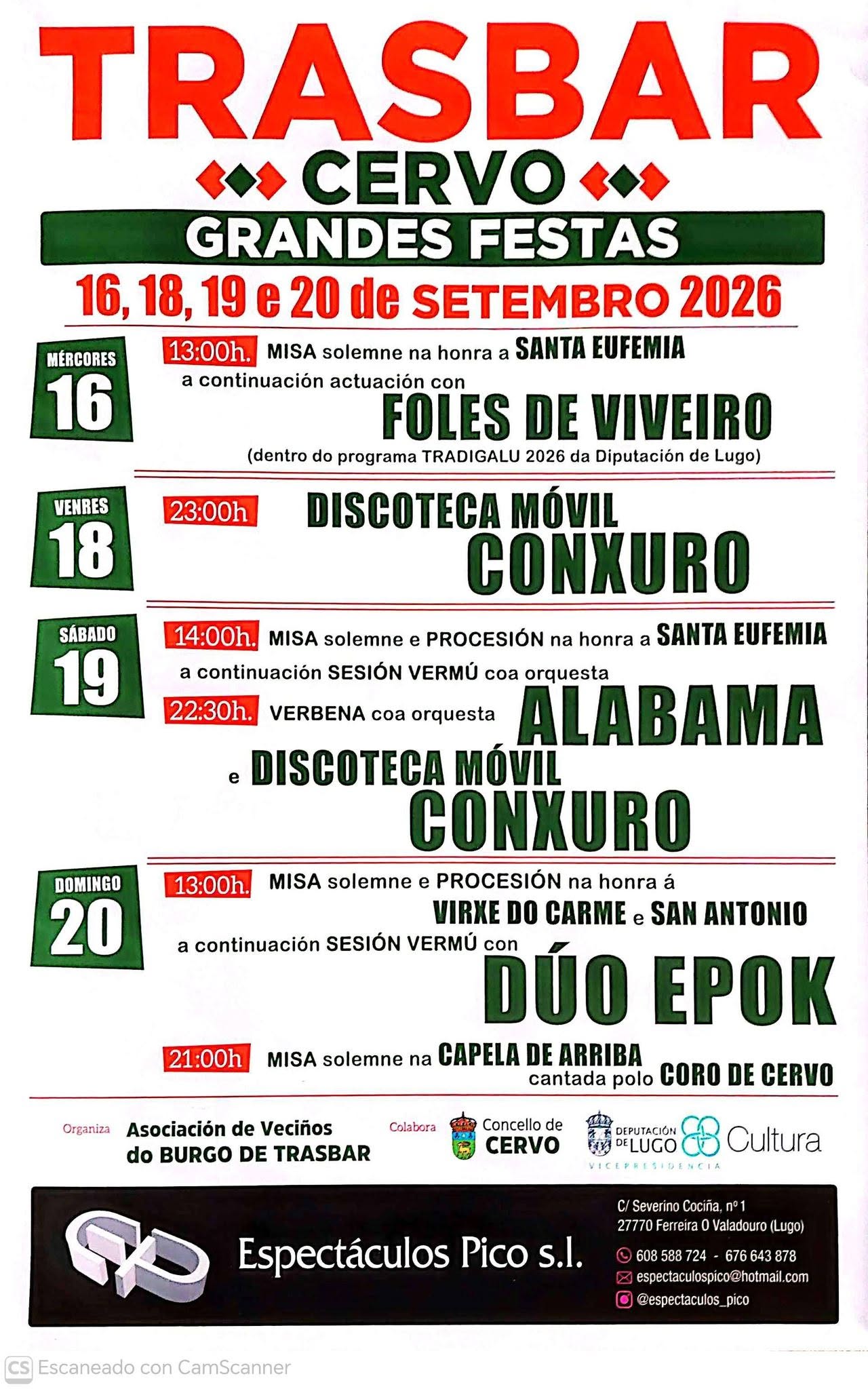 Festas de trasbar