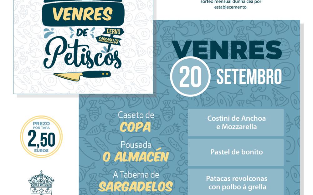 Ruta Venres de Petiscos na hostalería de Cervo e Sargadelos